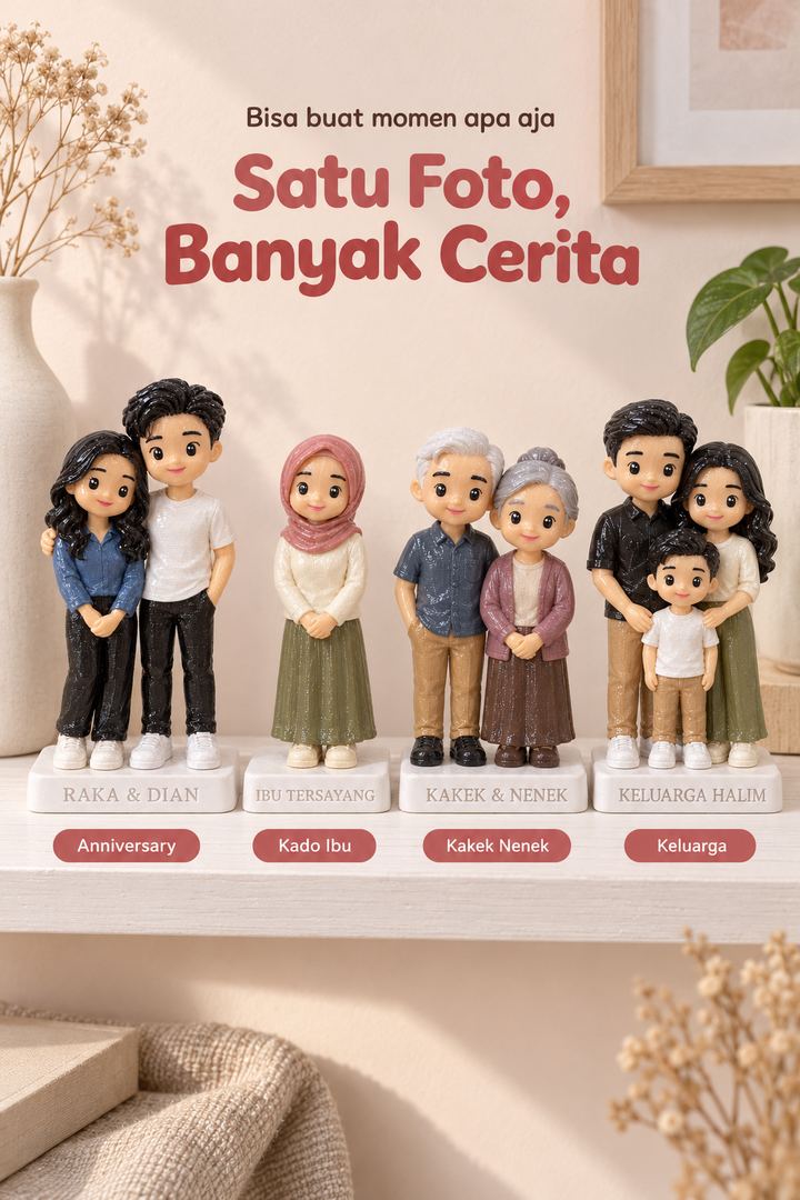 Satu foto, banyak cerita — anniversary, kado ibu, kakek nenek, keluarga