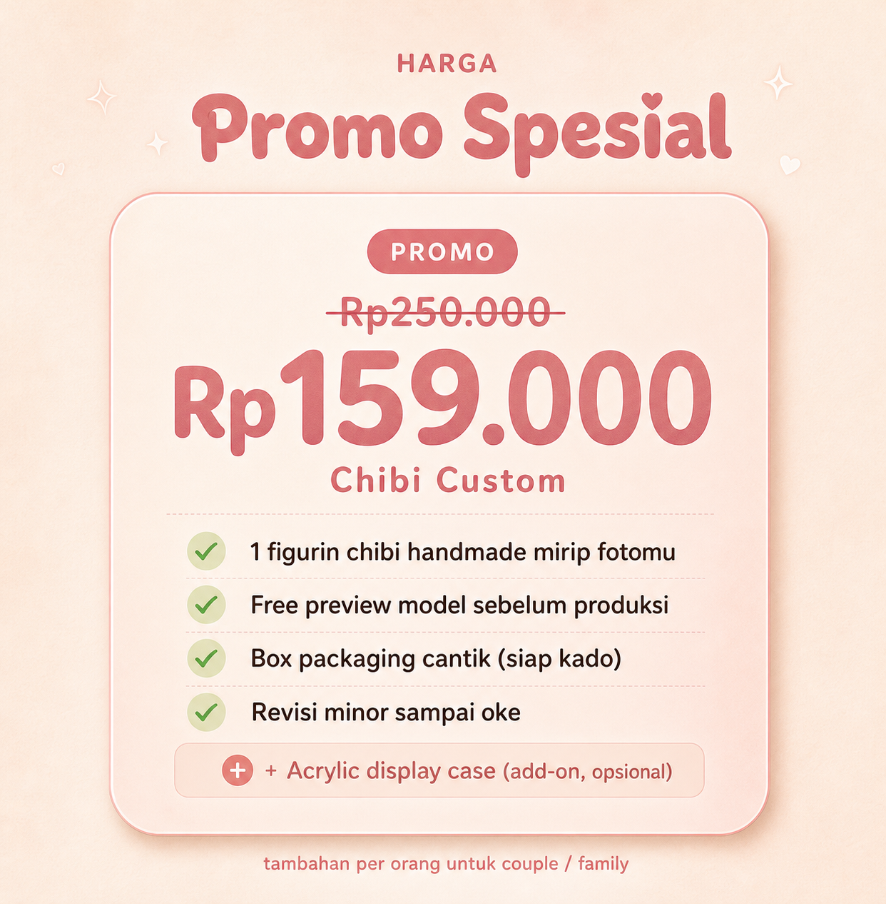 Harga tinybestie — promo Rp159.000